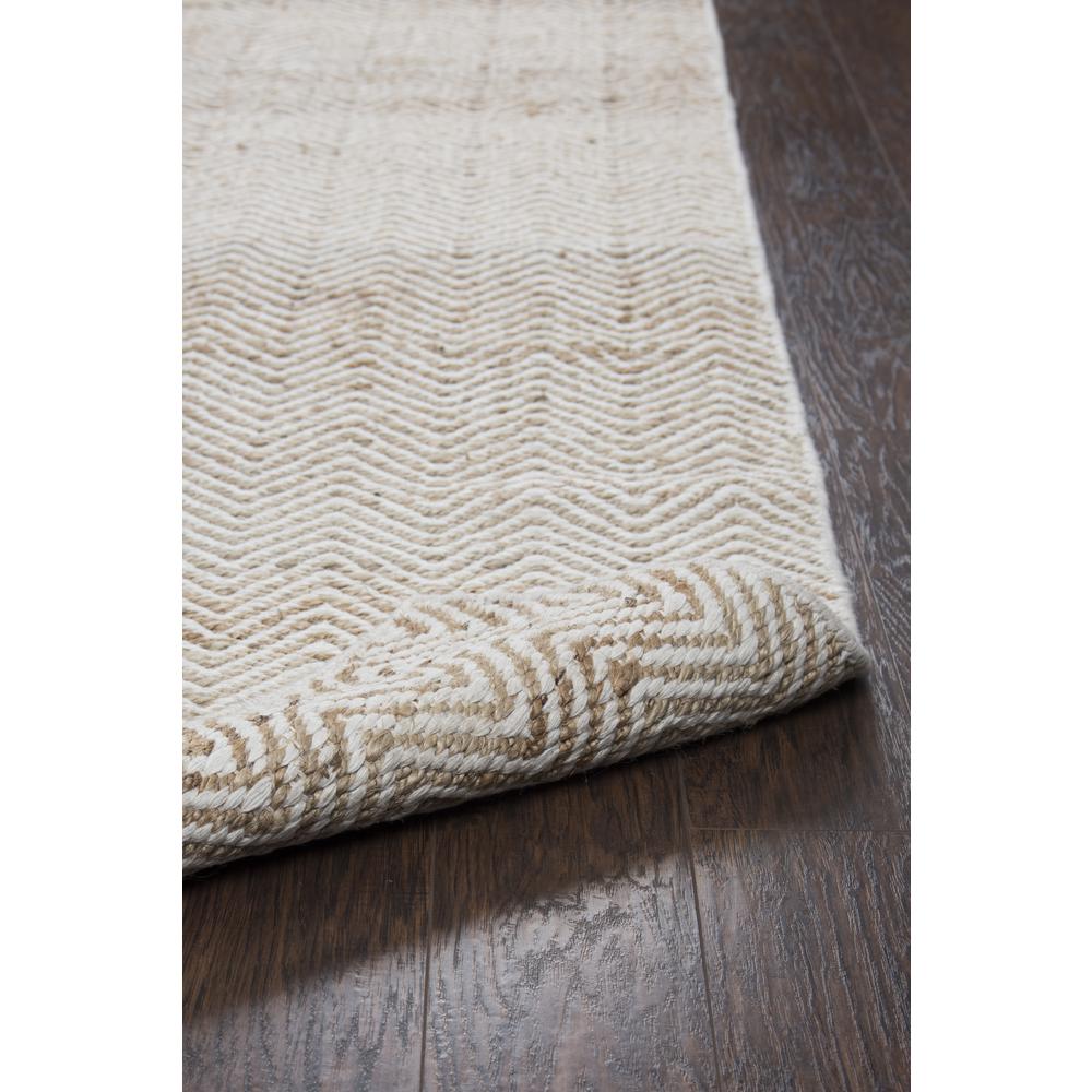 Hand Woven Flat Weave Pile Jute/ Wool Rug, 8' x 10'. Picture 2