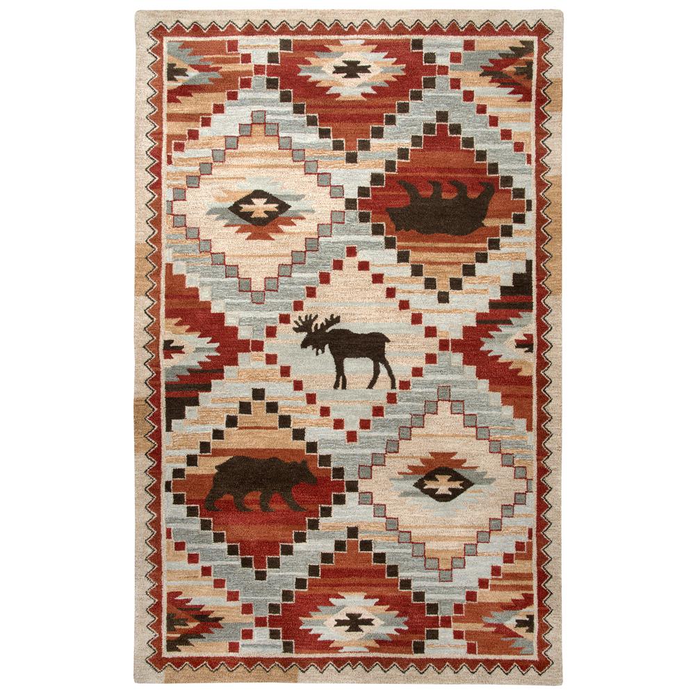 Itasca Red 8' x 10' Hand-Tufted Rug- IT1002. Picture 4