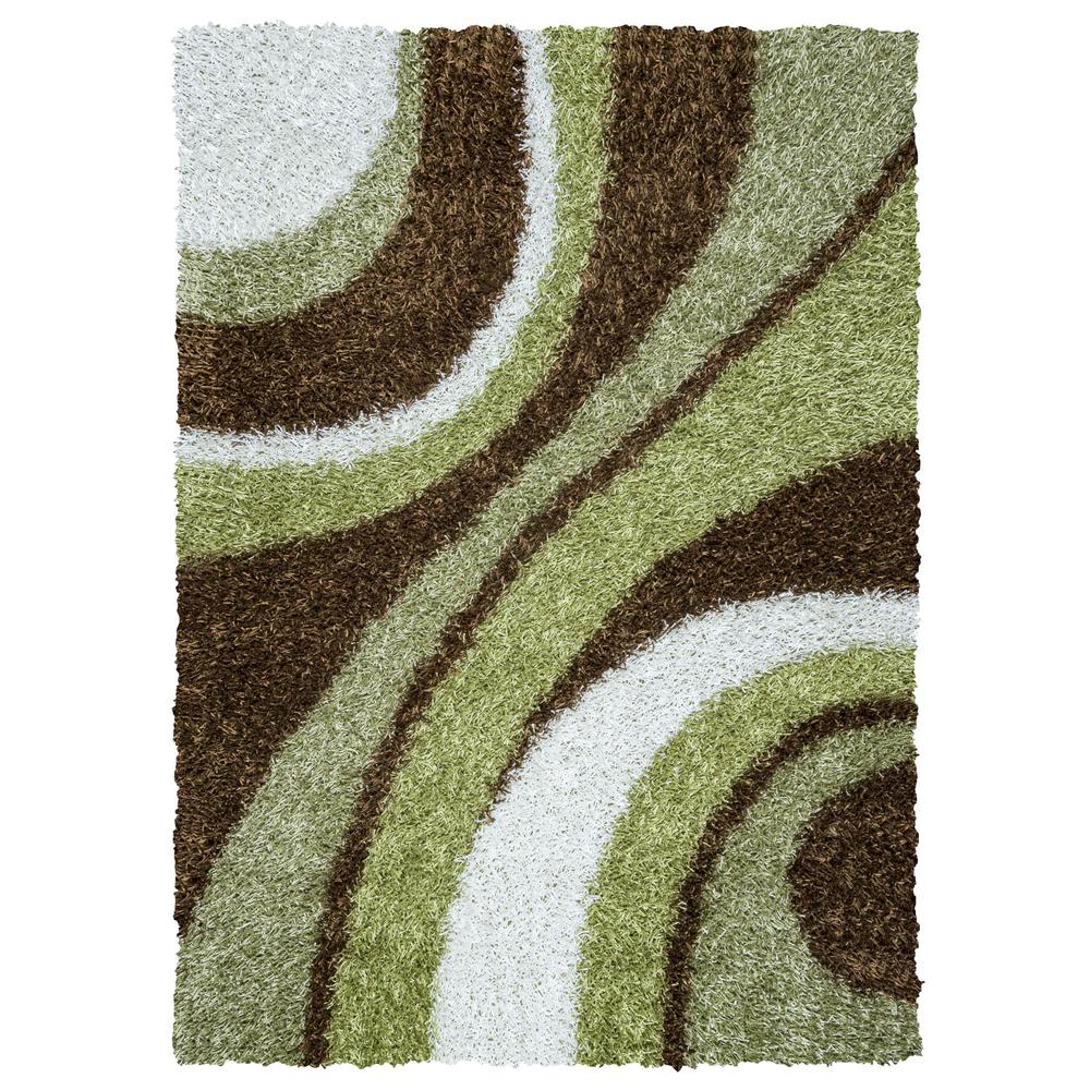 Kempton Green 3'6" x 5'6" Tufted Rug- KM2324. Picture 1