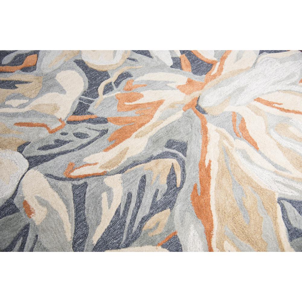 Hand Tufted Cut & Loop Pile Wool/ Viscose Rug, 10' x 13'. Picture 5