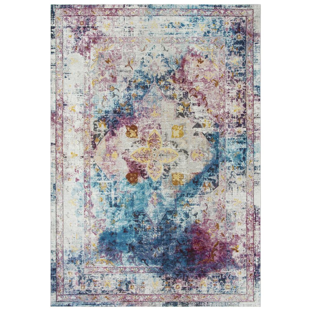 Morocco Blue 8'10"x11'10" Power-Loomed Rug- MR1003. Picture 4