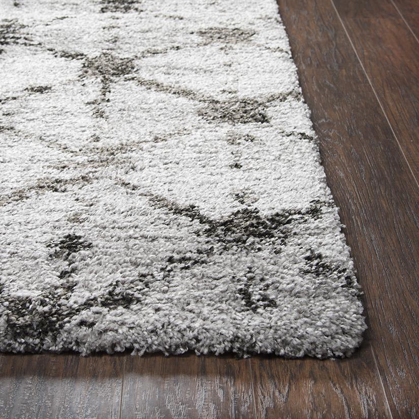 Midnight Gray 7'10" x 10'6" Power-Loomed Rug- MT1004. Picture 1