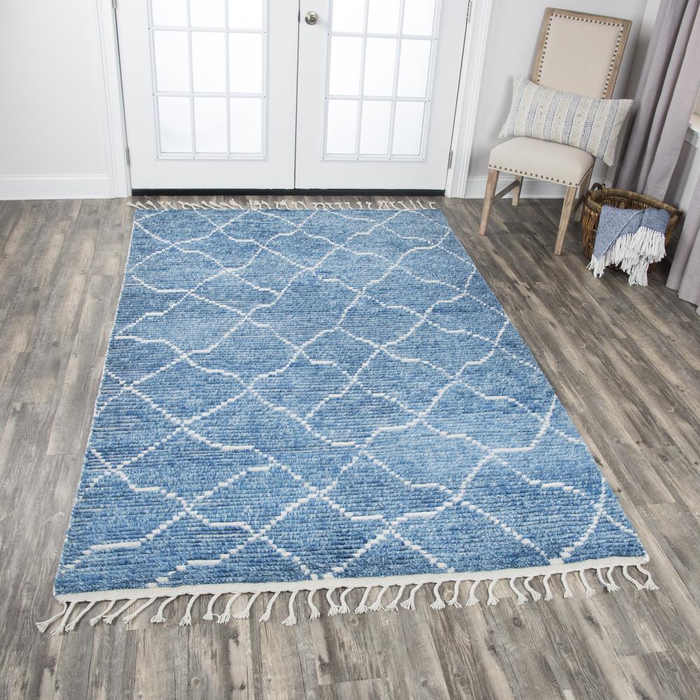 Nile Blue 8'9" x 11'9" Hand-Knotted Rug- NI1005. Picture 8