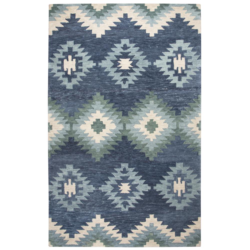 Napoli Blue 9' x 12' Hand-Tufted Rug- NP1024. Picture 3