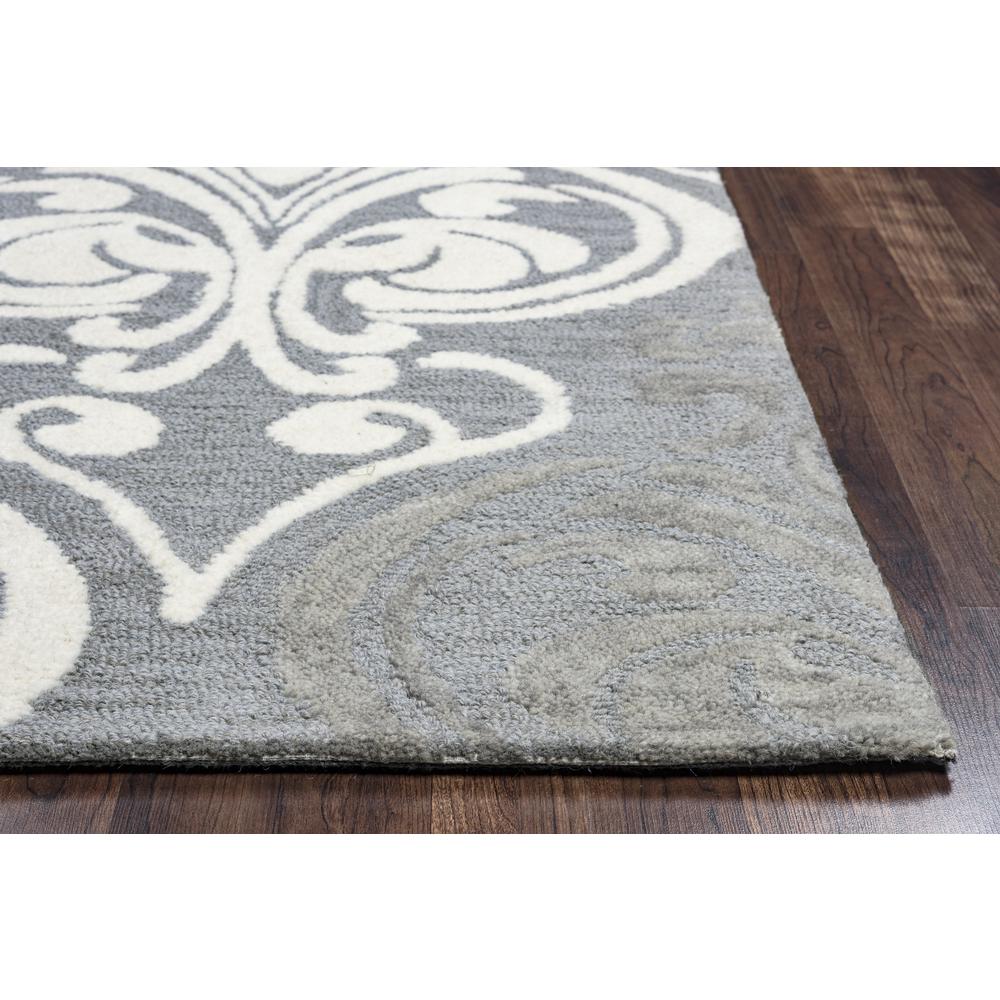 Plymouth Gray 9' x 12' Hand-Tufted Rug- PM1004. Picture 1