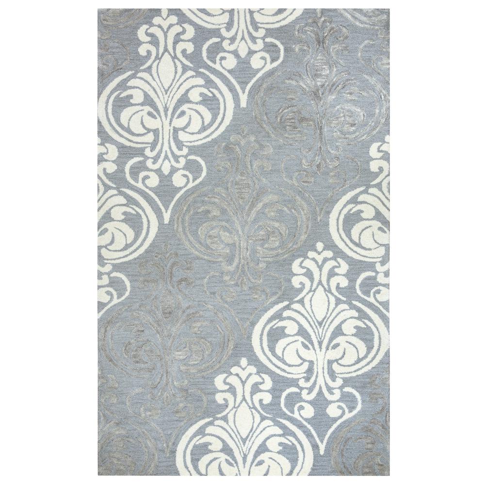 Plymouth Gray 9' x 12' Hand-Tufted Rug- PM1004. Picture 3
