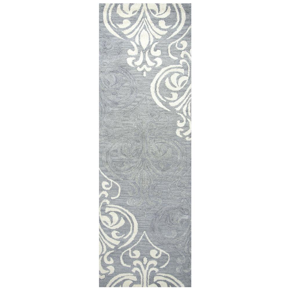 Plymouth Gray 9' x 12' Hand-Tufted Rug- PM1004. Picture 6