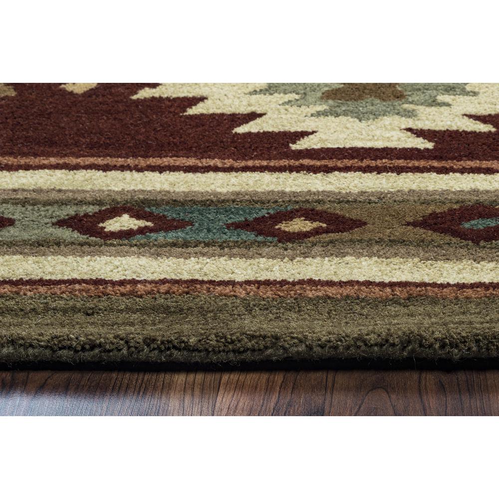 Hand Tufted Cut Pile Wool Rug, 2'6" x 8'. Picture 5