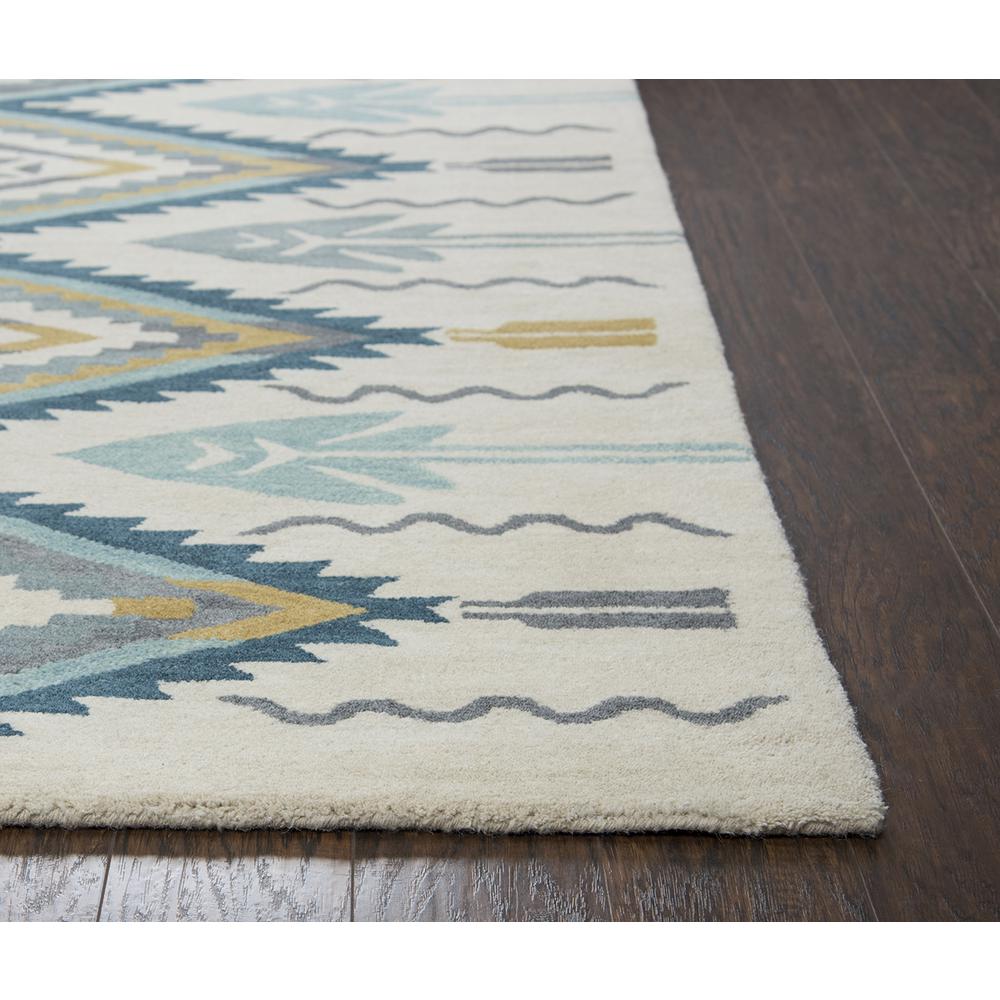 Ryder Blue 9' x 12' Hand-Tufted Rug- RY1010. Picture 7