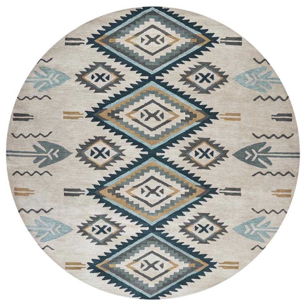 Ryder Blue 9' x 12' Hand-Tufted Rug- RY1010. Picture 5