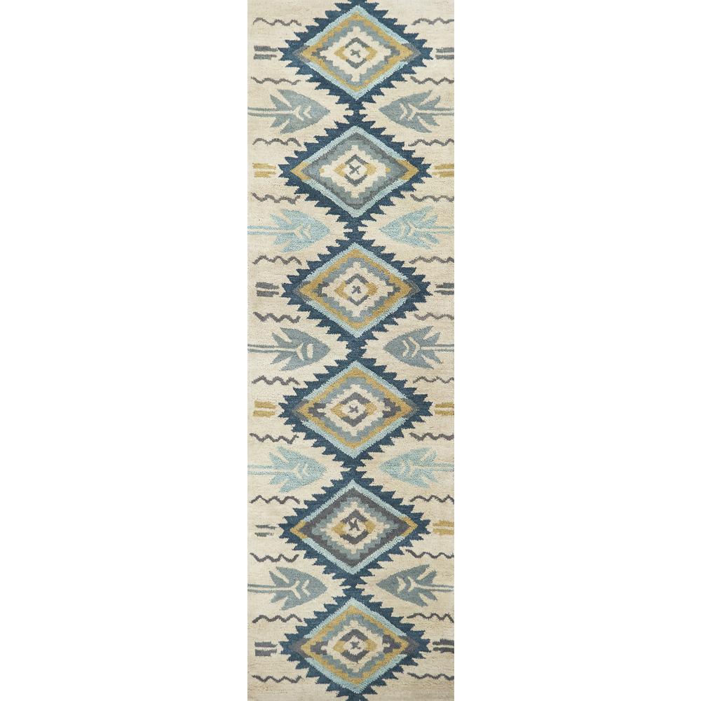 Ryder Blue 9' x 12' Hand-Tufted Rug- RY1010. Picture 6