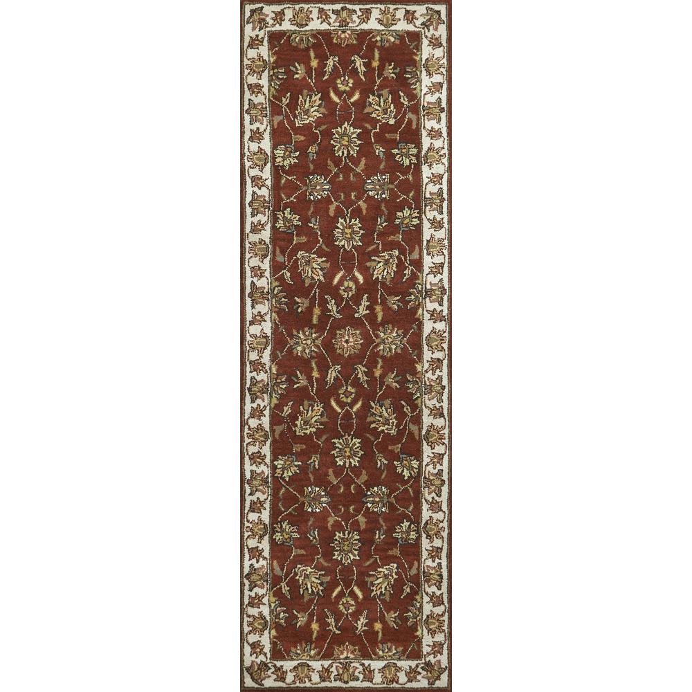 Sareena Red 9' x 12' Hand-Tufted Rug- SE1002. Picture 7