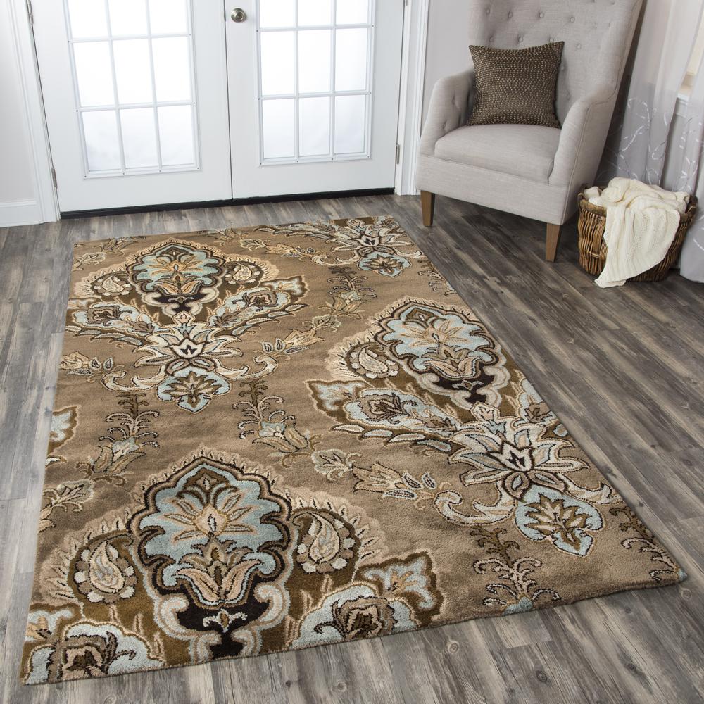 Sareena Brown 9' x 12' Hand-Tufted Rug- SE1007. Picture 5