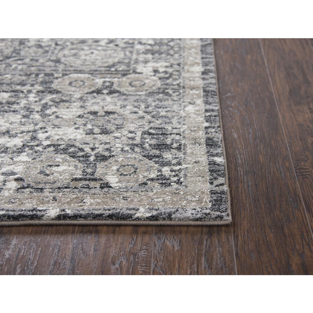 Swagger Gray 9'10" x 12'6" Power-Loomed Rug- SW1010. Picture 1