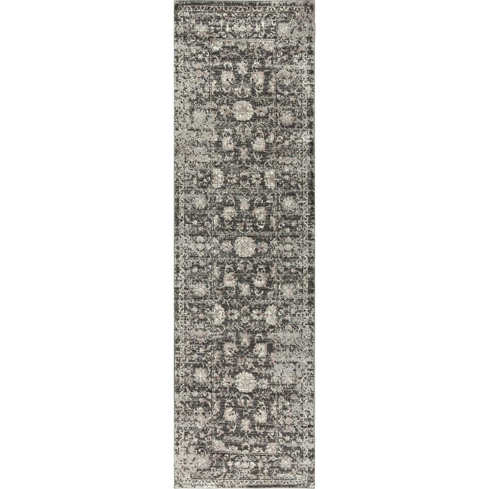 Power Loomed Cut Pile Polypropylene Rug, 2'3" x 7'7". Picture 1