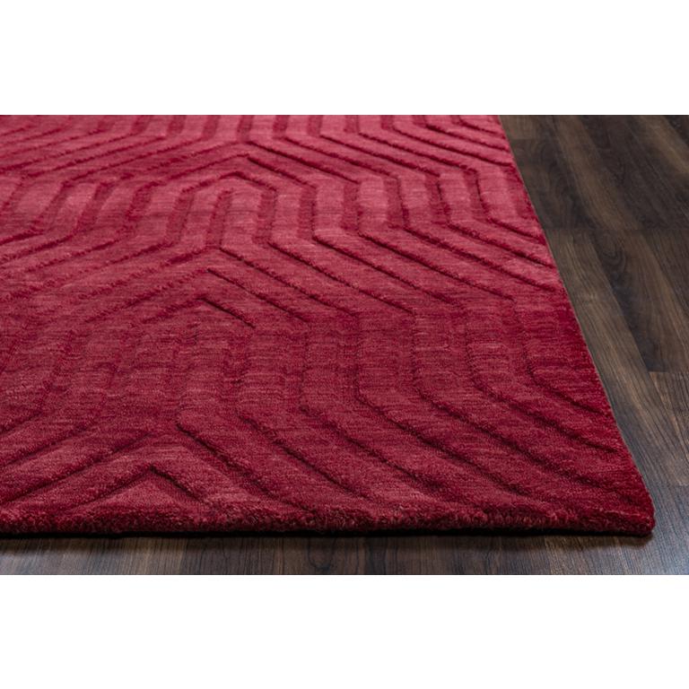 Technique Red 9' x 12' Hand Loomed Rug- TC8575. Picture 8