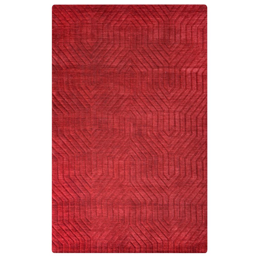 Technique Red 9' x 12' Hand Loomed Rug- TC8575. Picture 3