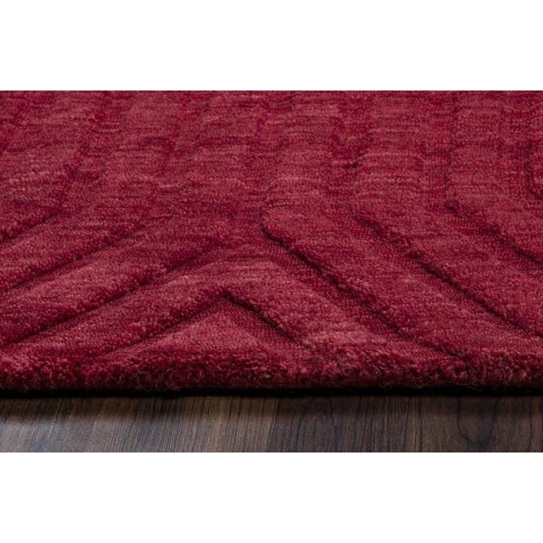 Technique Red 9' x 12' Hand Loomed Rug- TC8575. Picture 11