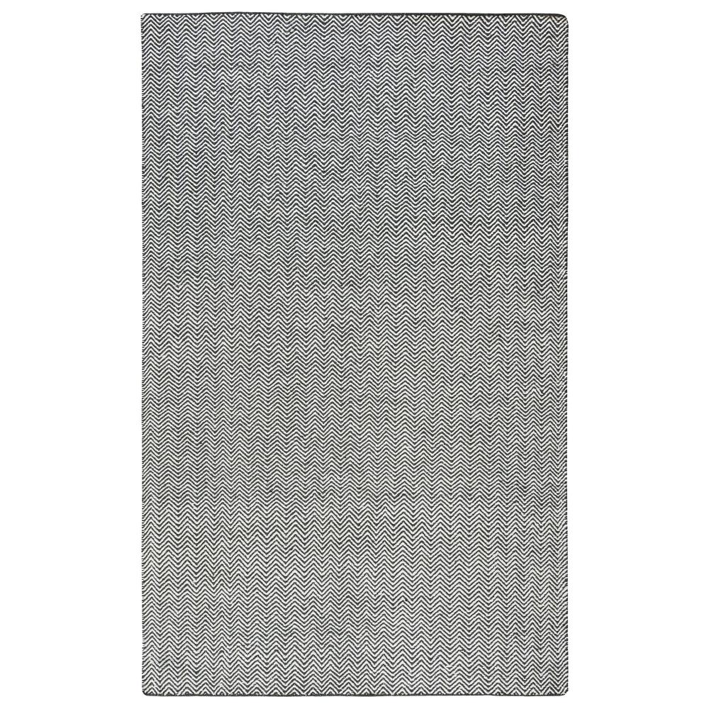Twist Black 2'6" x 8' Hand Woven Rug- TW2966. Picture 1