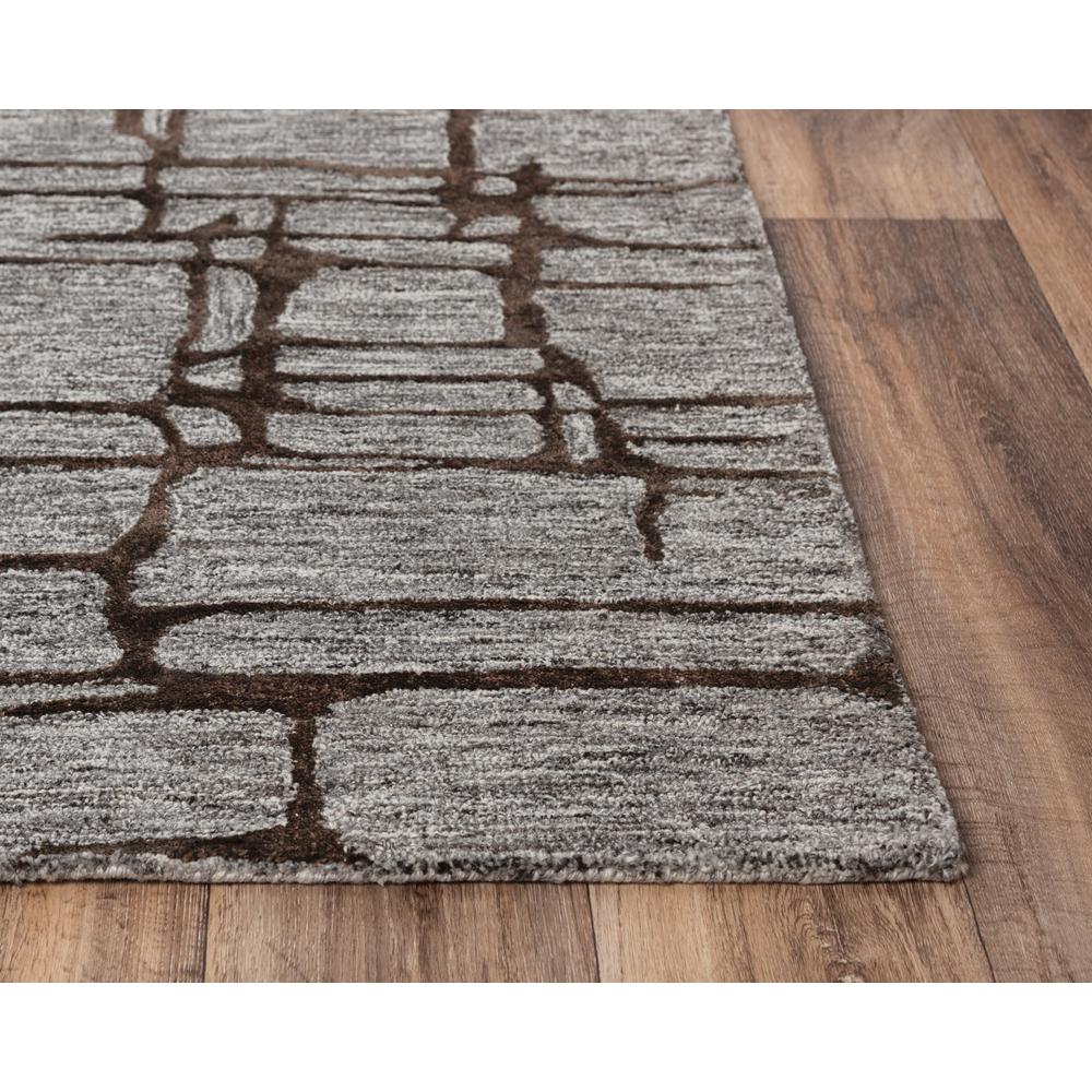 Winston Gray 8'9" x 11'9" Hand-Tufted Rug- WST104. Picture 1