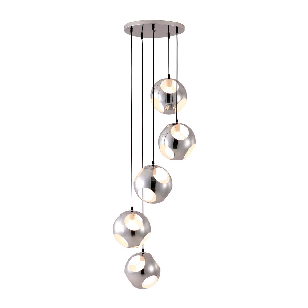 Meteor Shower Ceiling Lamp Chrome. Picture 2