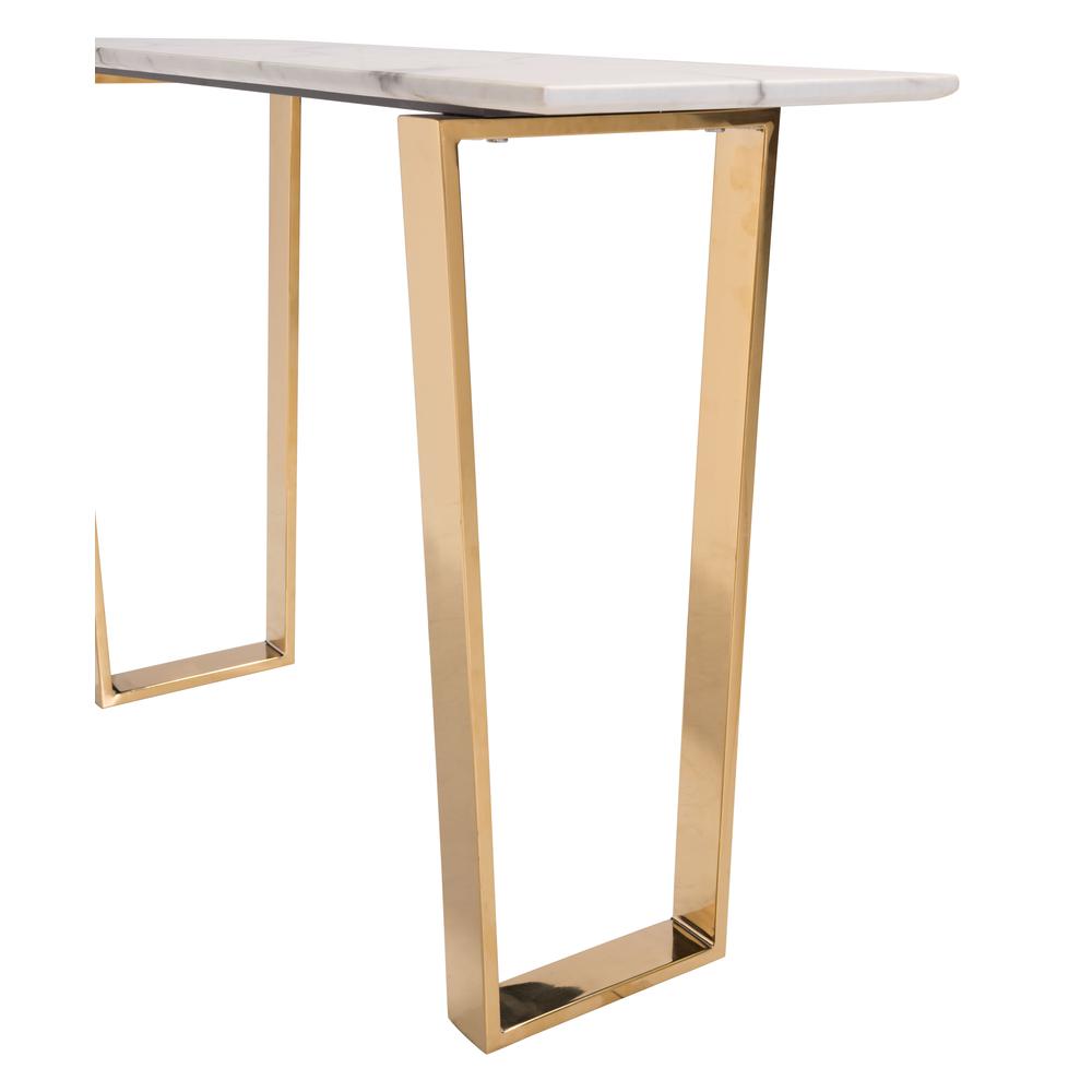 Atlas Console Table White & Gold. Picture 4