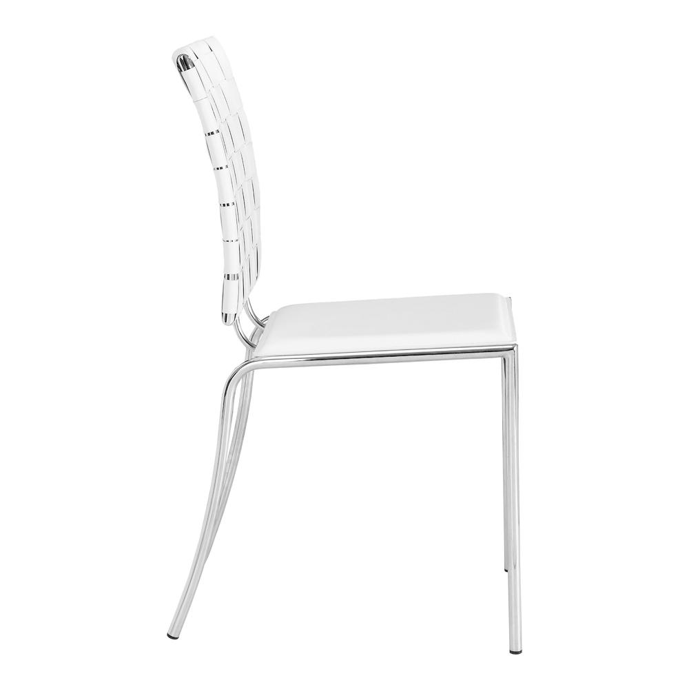 Criss Cross Dining Chair (Set of 4) White. Picture 3