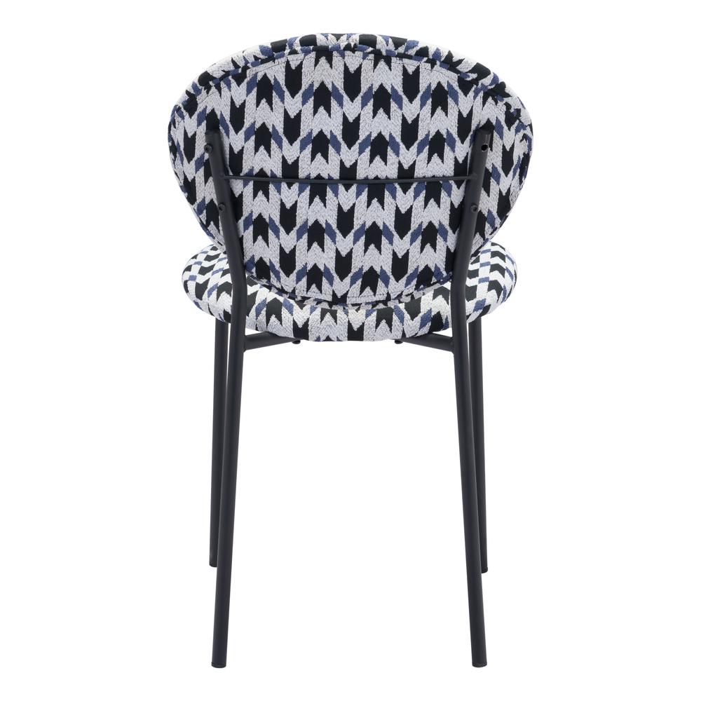 Clyde Dining Chair (Set of 2) Geometric Print & Black. Picture 5