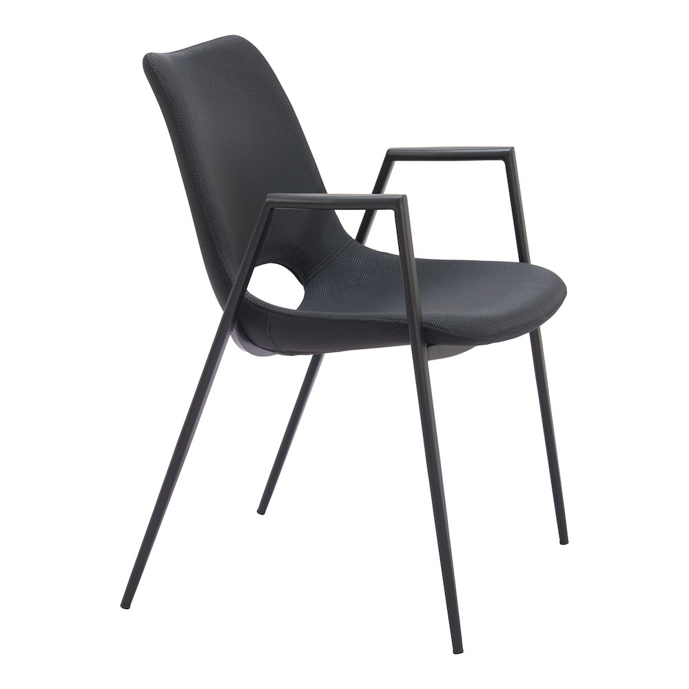 Desi Dining Chair (Set of 2) Black. Picture 6
