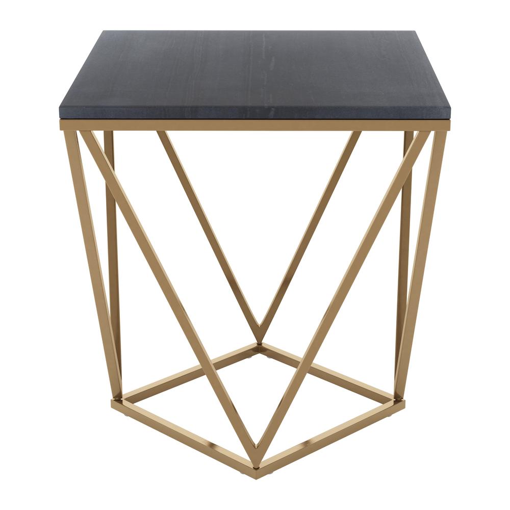 Verona Side Table Black & Gold. Picture 2