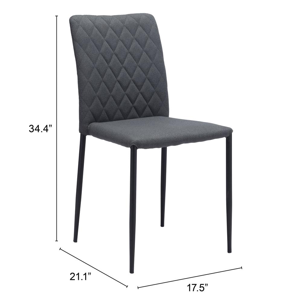 Harve Dining Chair (Set of 2) Gray. Picture 9