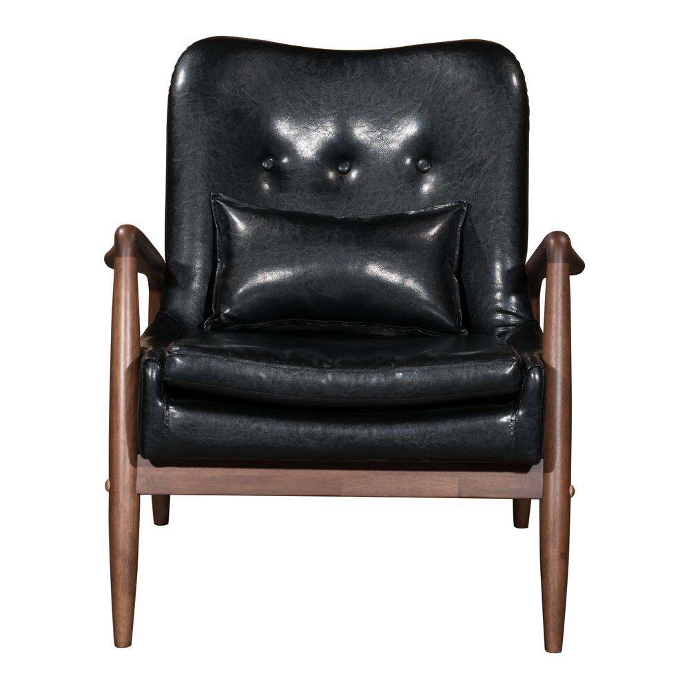 Bully Lounge Chair & Ottoman Black. Picture 4