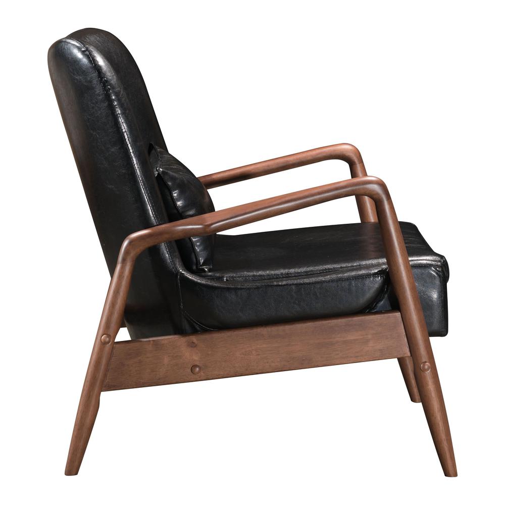 Lounge Chair & Ottoman Set, Black. Picture 3
