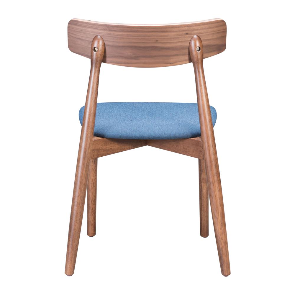 Newman Dining Chair Walnut & Ink Blue. Picture 4