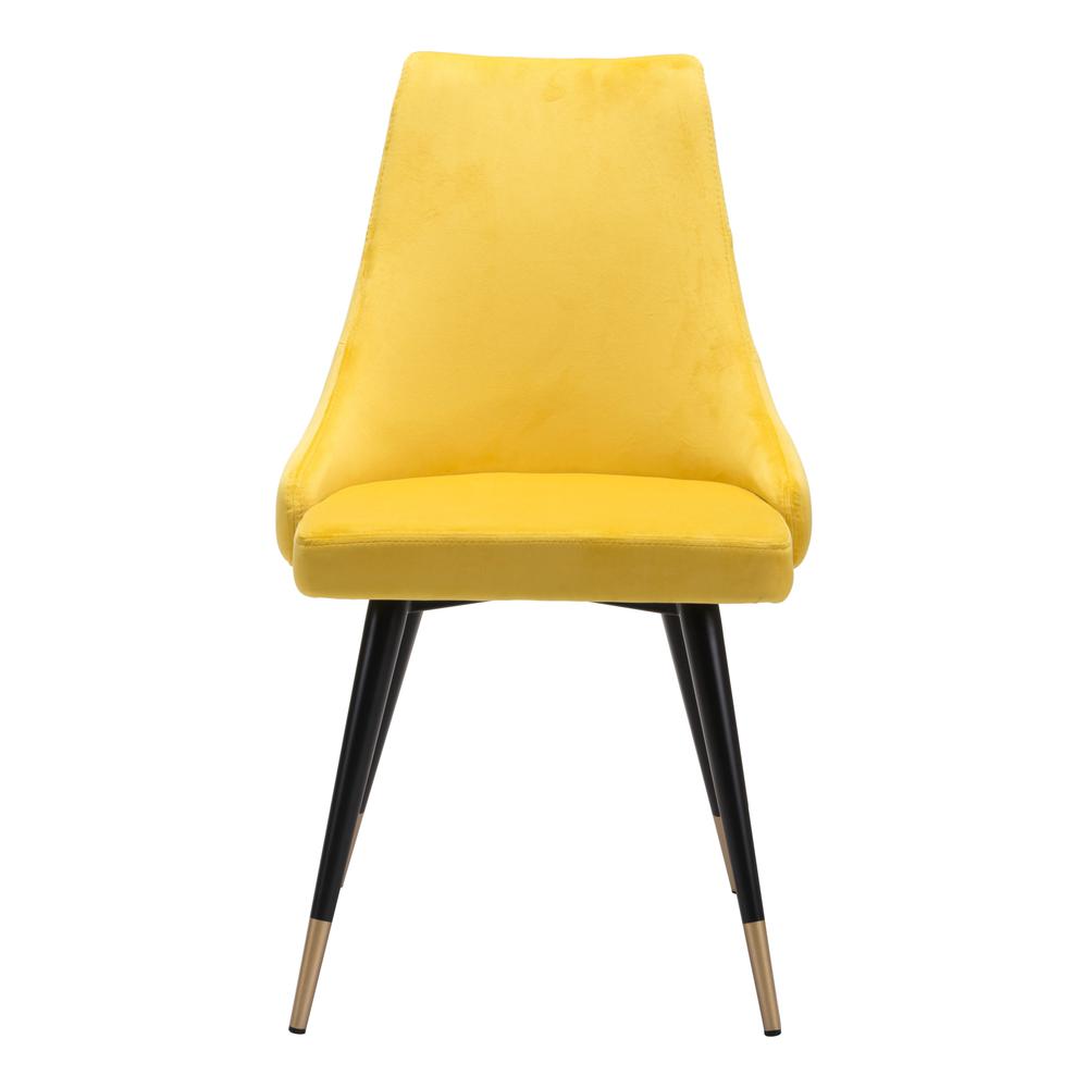 Piccolo Dining Chair (Set of 2), Yellow Velvet, Belen Kox. Picture 3