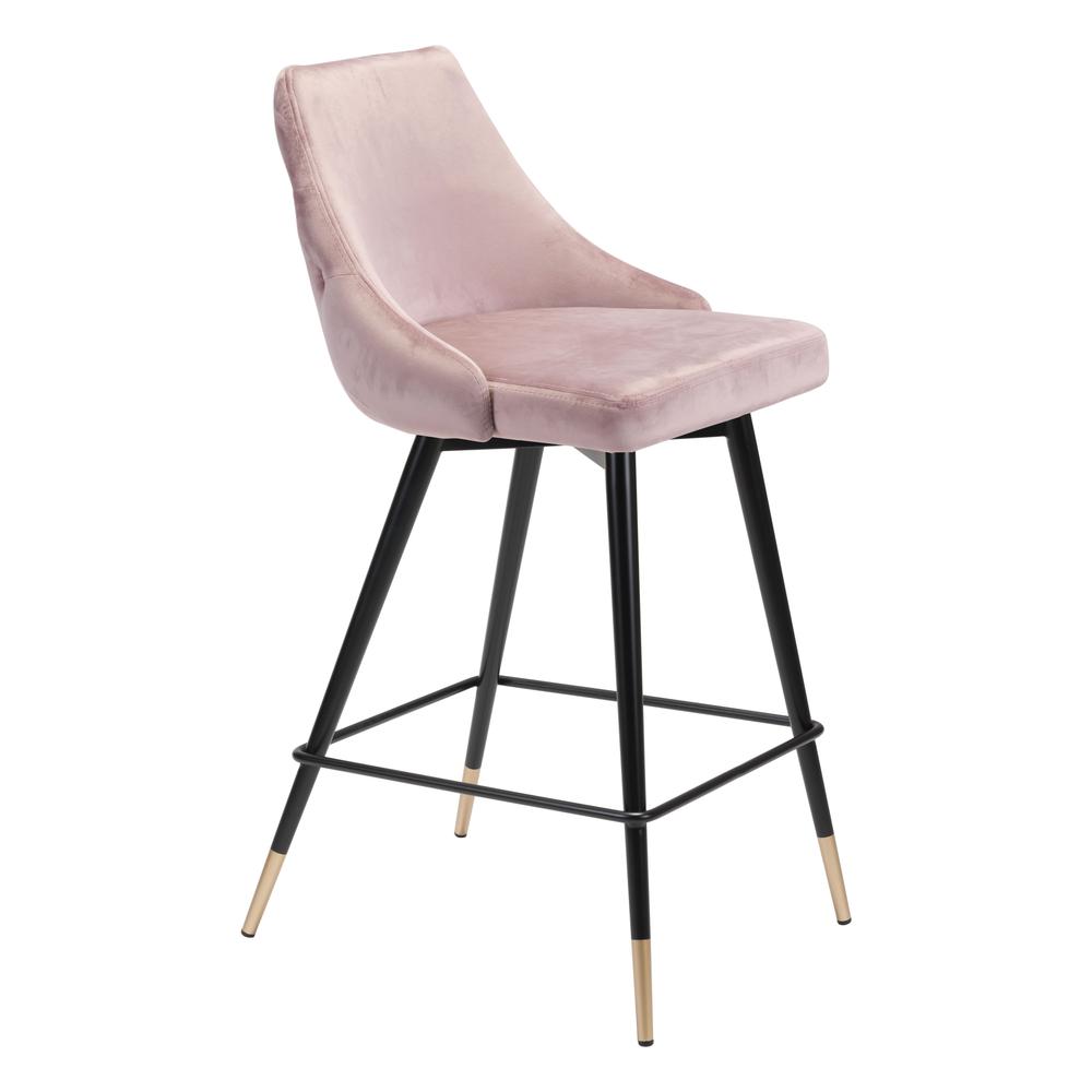 Piccolo Counter Chair, Pink Velvet, Belen Kox. Picture 1