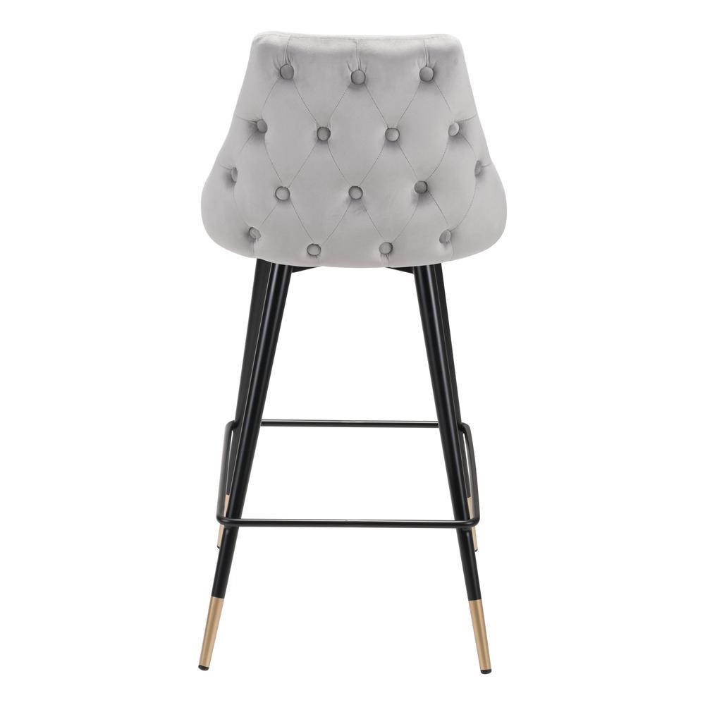 Piccolo Counter Chair Gray Velvet. Picture 4