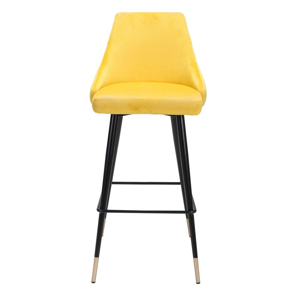 Piccolo Bar Chair, Yellow Velvet, Belen Kox. Picture 3