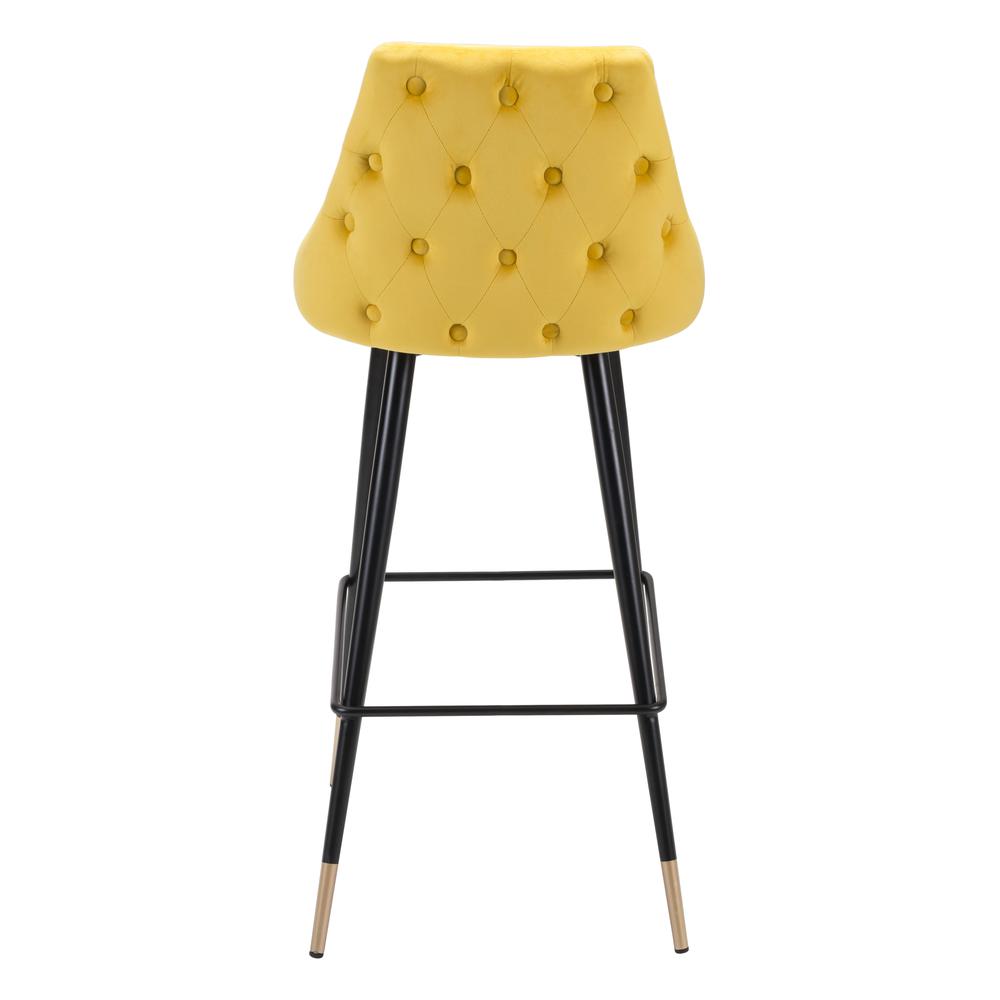 Piccolo Bar Chair, Yellow Velvet, Belen Kox. Picture 4