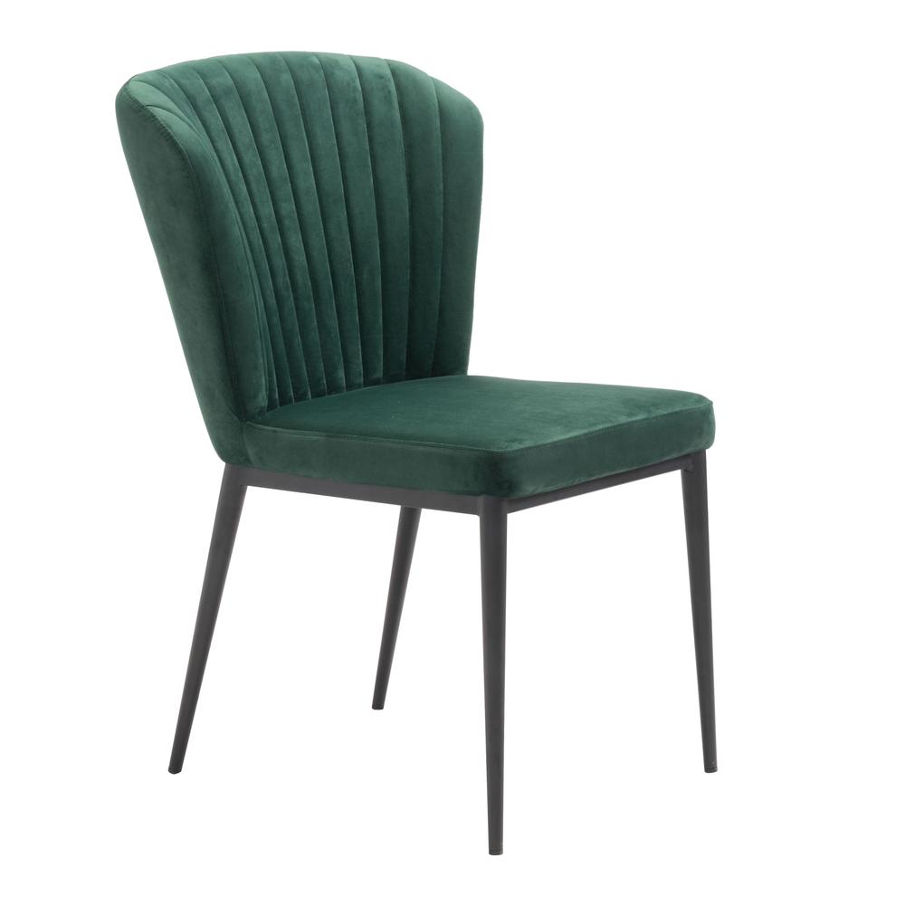 Tolivere Dining Chair Green Velvet. Picture 1