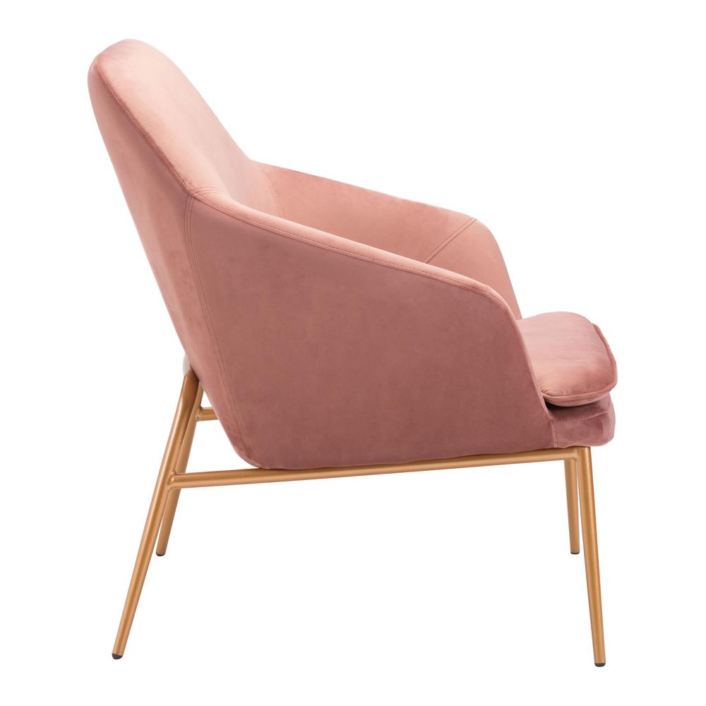 Debonair Arm Chair Pink Velvet. Picture 2