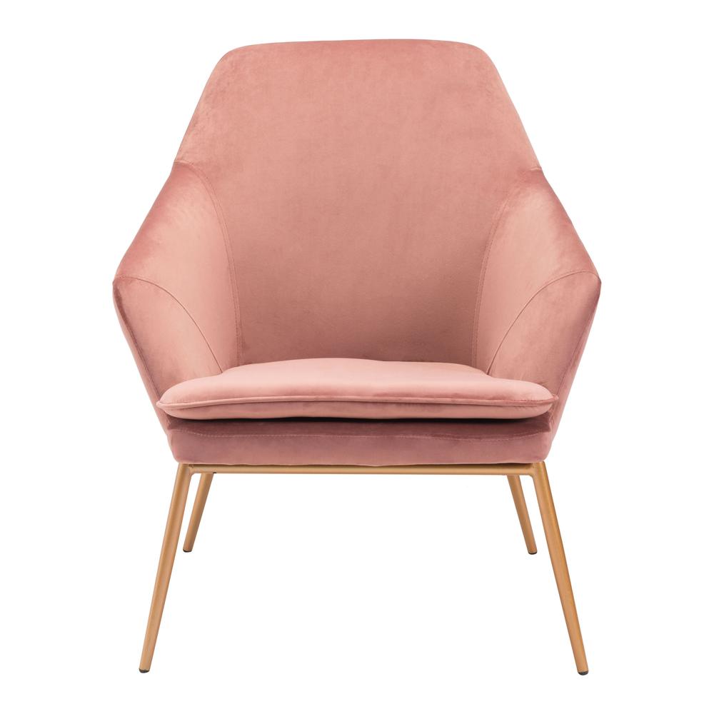 Debonair Arm Chair Pink Velvet. Picture 3