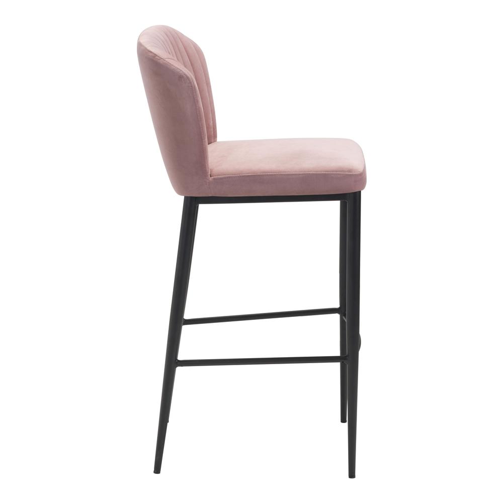 Tolivere Bar Chair Pink Velvet. Picture 2