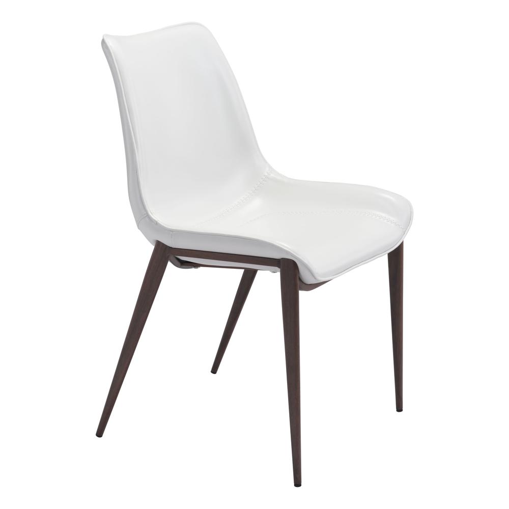 Magnus Dining Chair (Set of 2), White & Walnut, Belen Kox. Picture 1