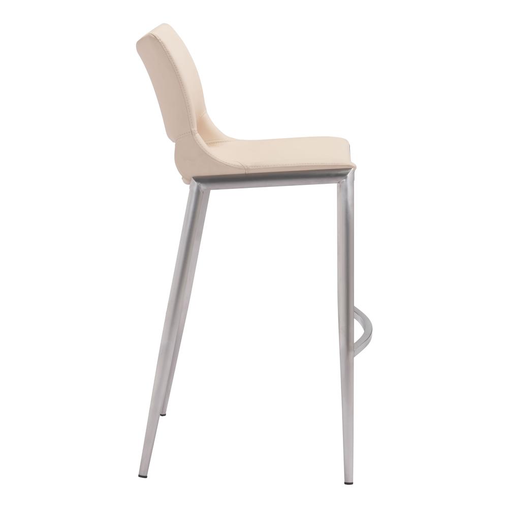Ace Bar Chair (Set of 2), Light Pink &  Brushed Stainless Steel, Belen Kox. Picture 2
