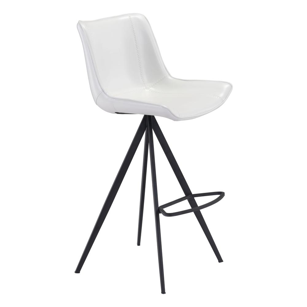 Aki Bar Chair (Set of 2), White & Black, Belen Kox. Picture 1