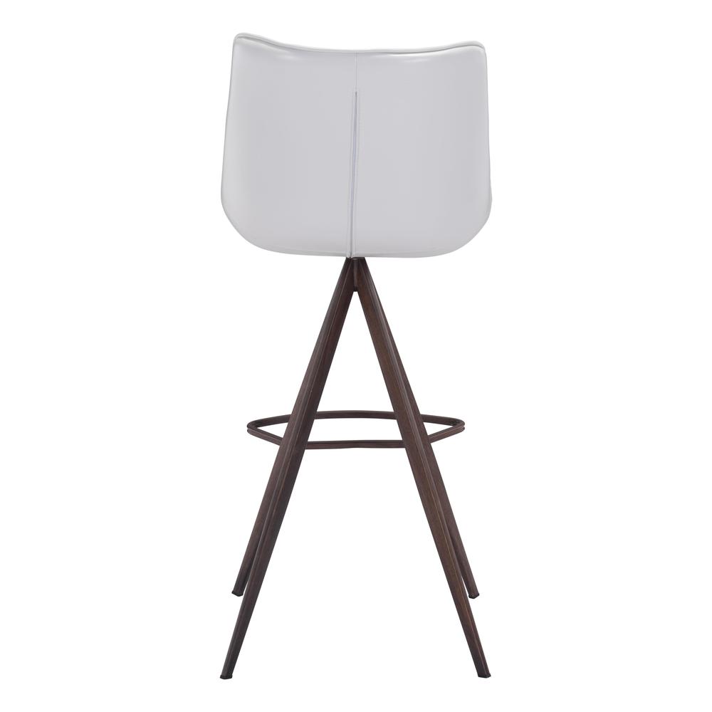 Aki Bar Chair (Set of 2), White & Walnut, Belen Kox. Picture 4