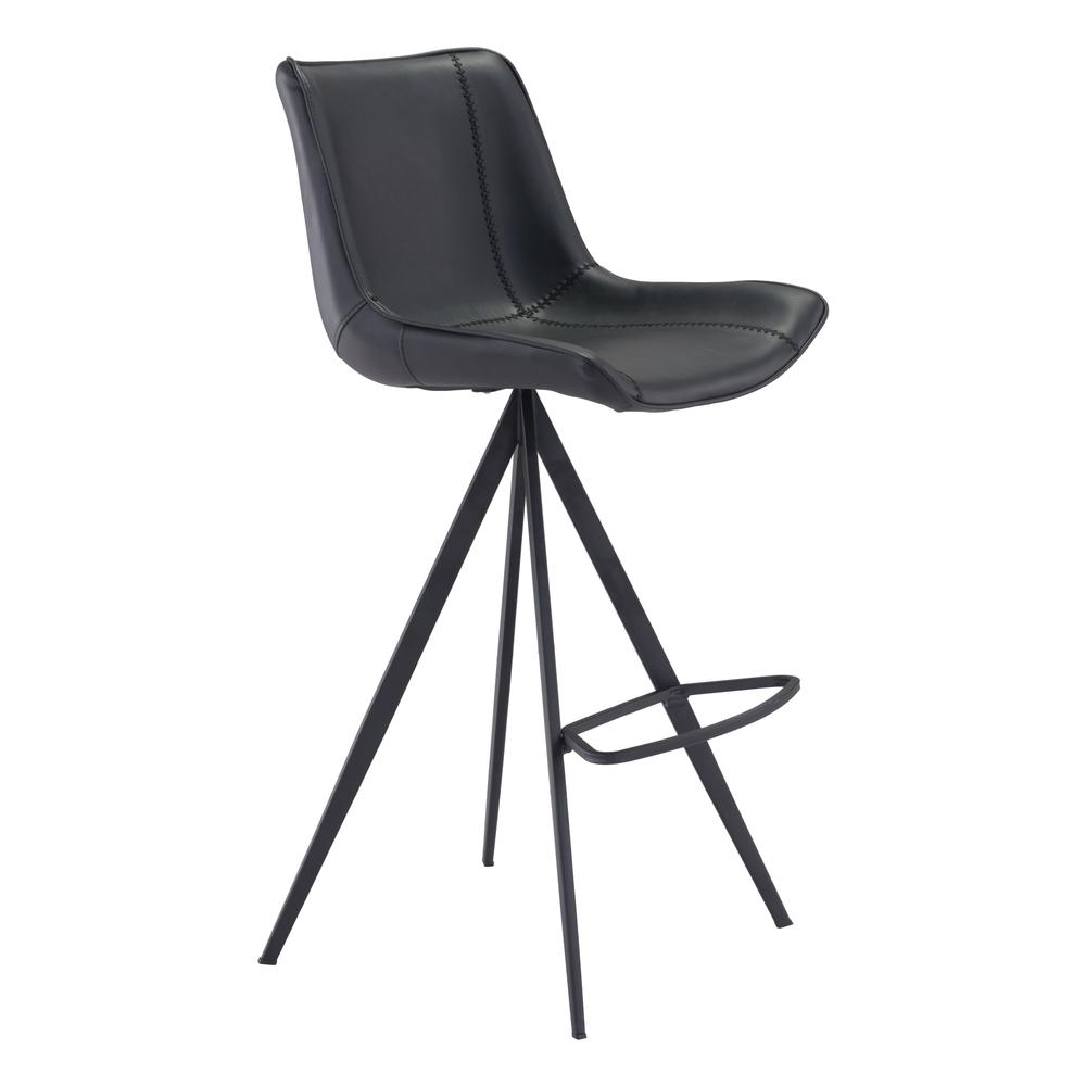 Aki Bar Chair (Set of 2), Black, Belen Kox. Picture 1