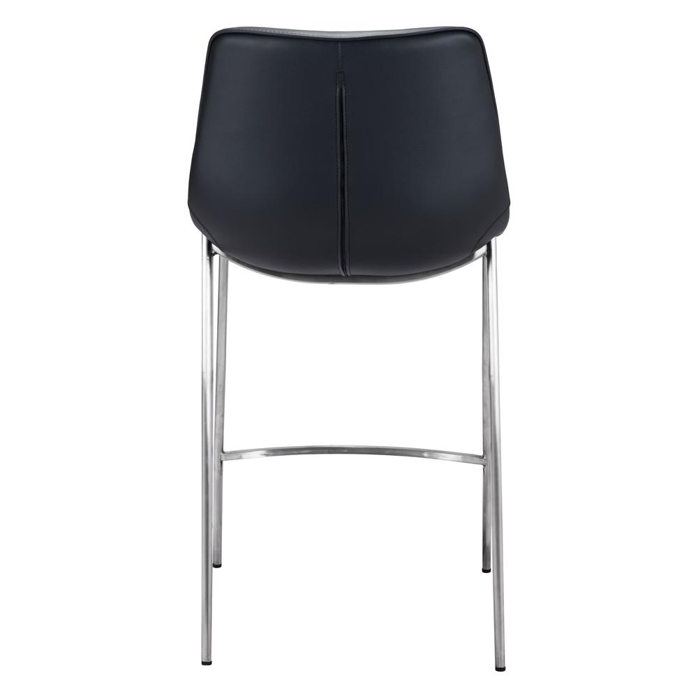 Magnus Counter Chair (Set of 2), Black & Brushed Stainless, Belen Kox. Picture 5