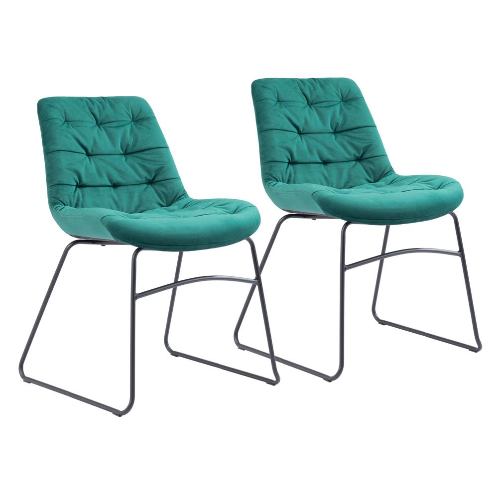 Tammy Dining Chair (Set of 2) Green. Picture 1